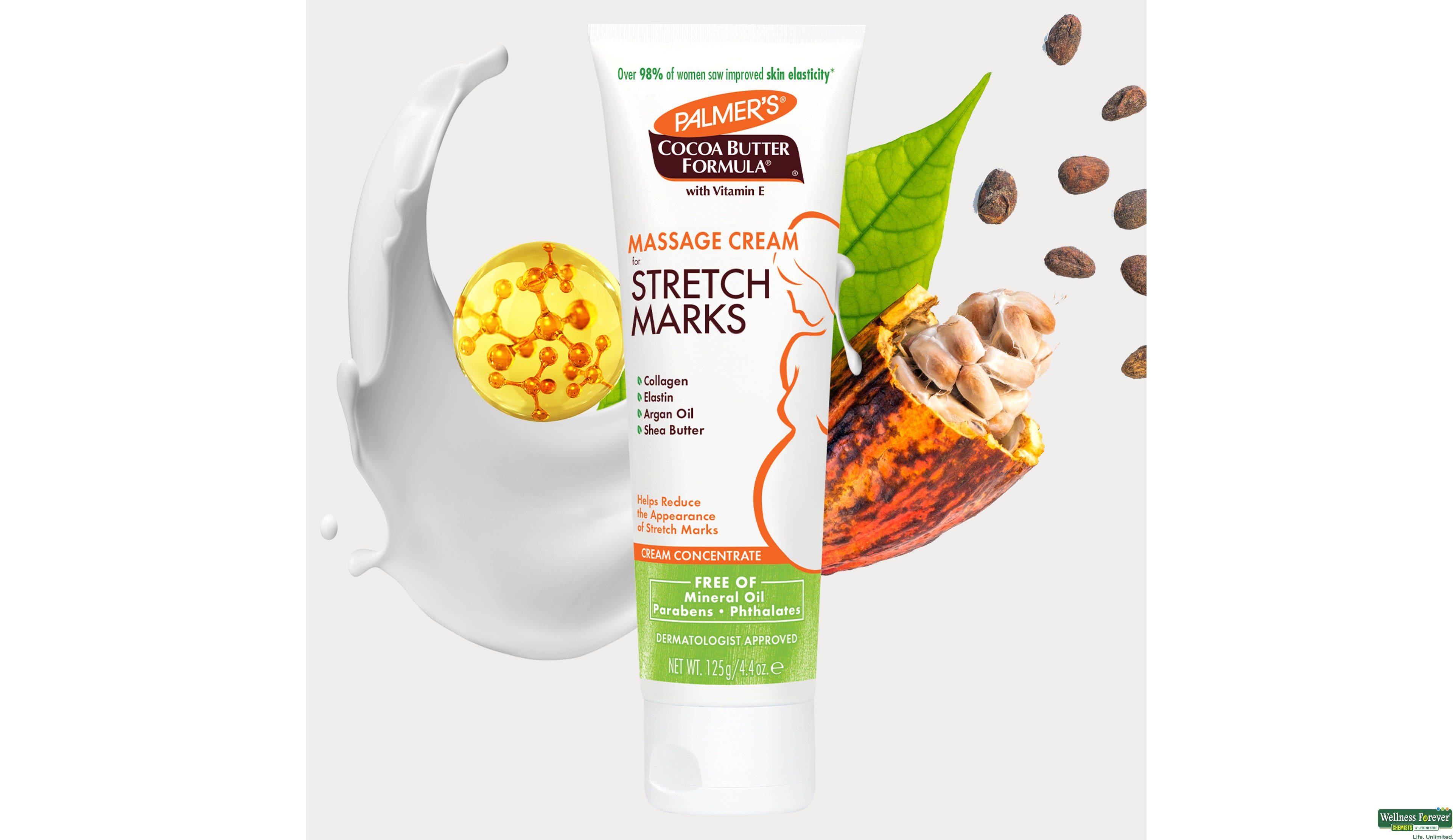Palmer's Cocoa Butter Formula Stretch Marks Massage Cream White 125g