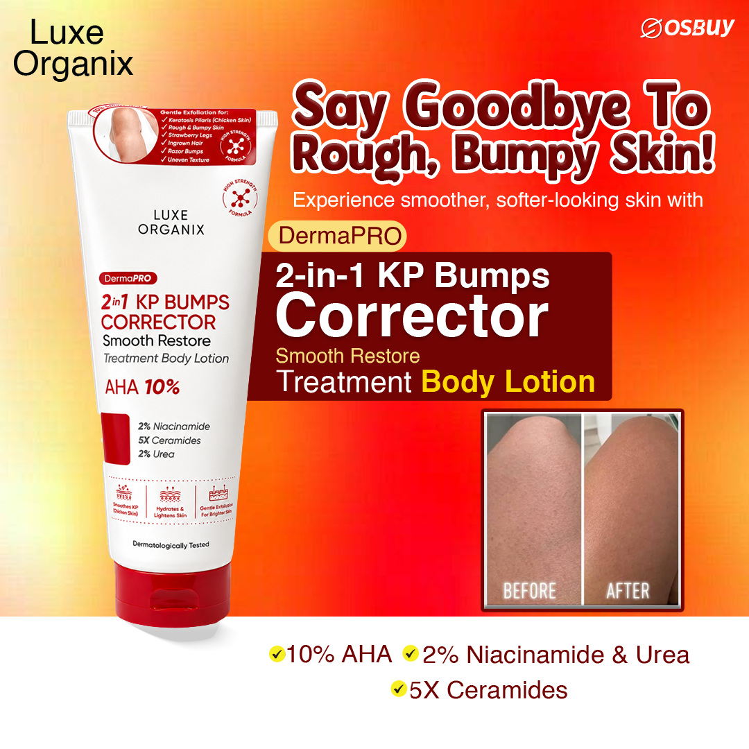 Luxe Organix DermaPRO 2in1 KP Bumps Corrector Smooth Restore Treatment Lotion 200ml